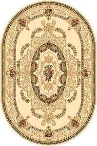 Ковры тканные Олимпус 60*110 d058 OVAL крем