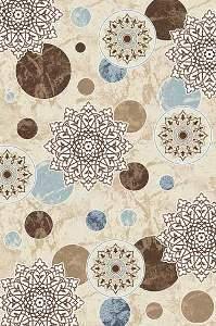 Ковры тканные Делюкс Валенсия 80*150 d309 STAN CREAM-BROWN