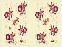 Шторки для ванн "Альфа-Стиль" Морские звезды бежевая (А)180*180 см 1/40