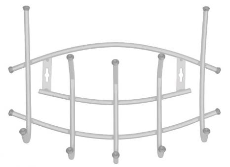 Вешалка настенная металл Ника-Премиум на 5 крючков 44*30*8,5см ВНП3/С серебро 1/5