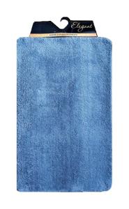Коврик для ванной комнаты из микрофибры "ELEGANT" голубой 80*120см 1/10