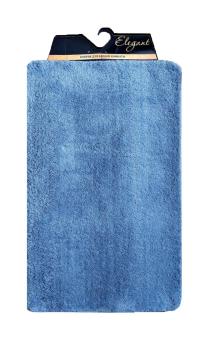 Коврик для ванной комнаты из микрофибры "ELEGANT" голубой 100*150см 1/10