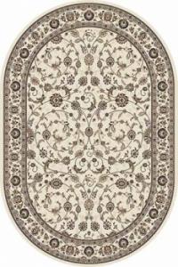 Ковры тканные Делюкс Валенсия 100*200 d251 OVAL CREAM-BROWN