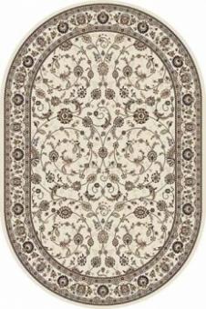 Ковры тканные Делюкс Валенсия 100*200 d251 OVAL CREAM-BROWN