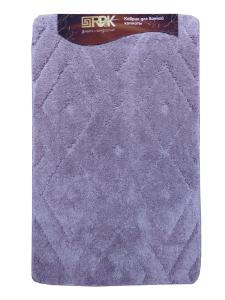 Набор ковриков для ванной "POLYSTAR" из микрофибры Т158 2пр. лиловый 80*120, 57*80см 1/10