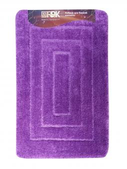 Коврик для ванной "POLYSTAR" из микрофибры Т159 1пр. фиолетовый 60*100см 1/15
