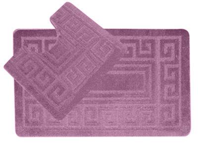 Набор ковриков для ванной комнаты "STANDART" 2 пр старо-розовый 50*80, 50*40 см1/10