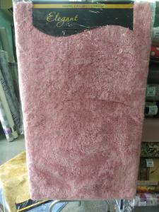 Коврик для ванной комнаты из микрофибры "ELEGANT" розовый 100*150см 1/10